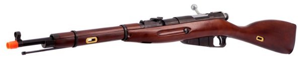 S&T ARMAMENT SPRING SNIPER M1938 MOSING NAGANT WOOD AIRSOFT RIFLE