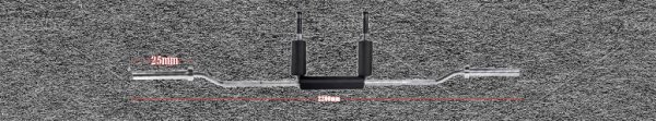 MDBUDDY BARRA DE SENTADILLAS SAFETY SQUAT 22KG CROMO 2 RODAMIENTOS DE BOLA 220CM - 150KG MAX