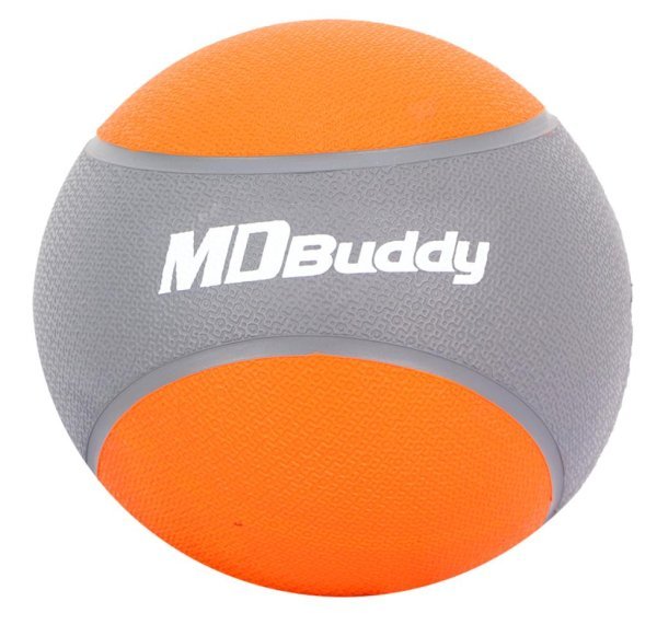 MDBUDDY MEDICINE BALL 2KG ENGOMADO NARANJA