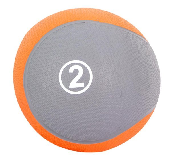 MDBUDDY MEDICINE BALL 2KG ENGOMADO NARANJA