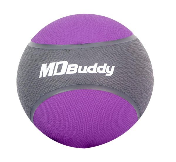 MDBUDDY MEDICINE BALL 4KG ENGOMADO MORADO