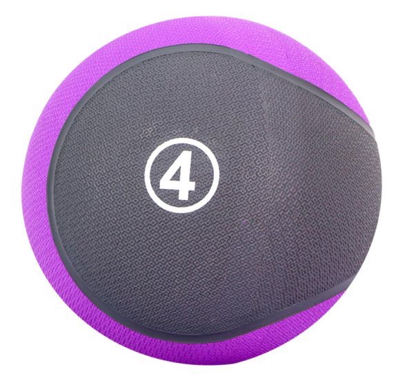 MDBUDDY MEDICINE BALL 4KG ENGOMADO MORADO