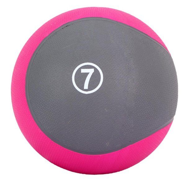 MDBUDDY MEDICINE BALL 7KG ENGOMADO ROSA