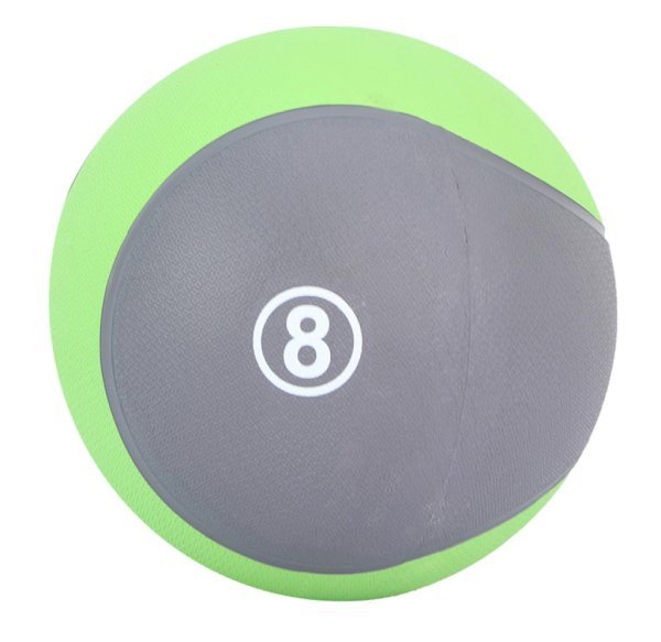 MDBUDDY MEDICINE BALL 8KG ENGOMADO VERDE LIMA