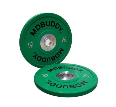 MDBUDDY ANILHA OLIMPICA DE COMPETICAO IWF URETANO 10KG VERDE Arsenal Sports