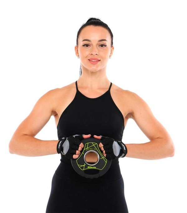 MDBUDDY DISCO OLIMPICO DE ENTRENAMIENTO URETANO 2.50KG TRI GRIP NEGRO