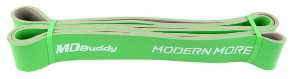 MDBUDDY BANDA ELASTICA LATEX POWER LOOP 208x4.40x0.45CM VERDE / GRIS