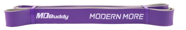 MDBUDDY BANDA ELASTICA LATEX POWER LOOP 208x3.20x0.45CM MORADO / GRIS