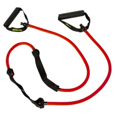 MDBUDDY TUBO ELASTICO COM ALCAS TENSAO FORTE 210CM VERMELHO Arsenal Sports