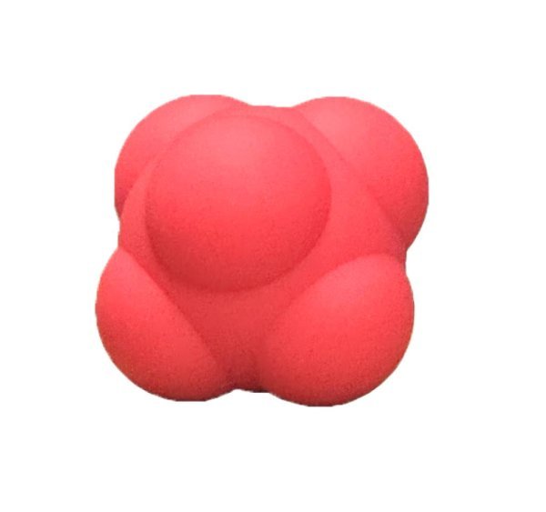 MDBUDDY PELOTA DE REACCION DE GOMA SILICA 6.7CM ROJO