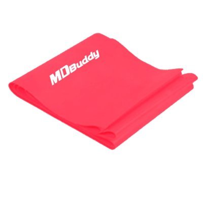 MDBUDDY FAIXA ELASTICA A TERAPIA THERABAND 1.8 METROS TPE TENSAO LEVE 0.3MM VERMELHO Arsenal Sports