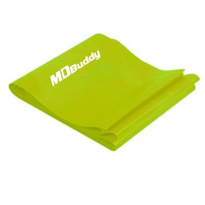 MDBUDDY FAIXA ELASTICA A TERAPIA THERABAND 1.8 METROS TPE TENSAO MEDIO 0.4MM VERDE Arsenal Sports