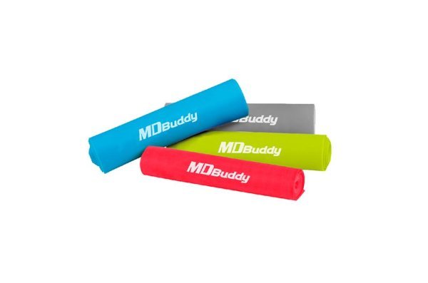 MDBUDDY BANDA ELASTICA DE TERAPIA THERABAND 1.8 METROS TPE TENSION MEDIO 0.4MM VERDE