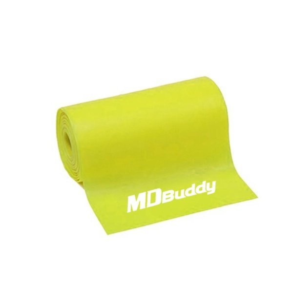 MDBUDDY BANDA ELASTICA DE TERAPIA THERABAND 12 METROS TPE TENSION MEDIO 0.4MM VERDE