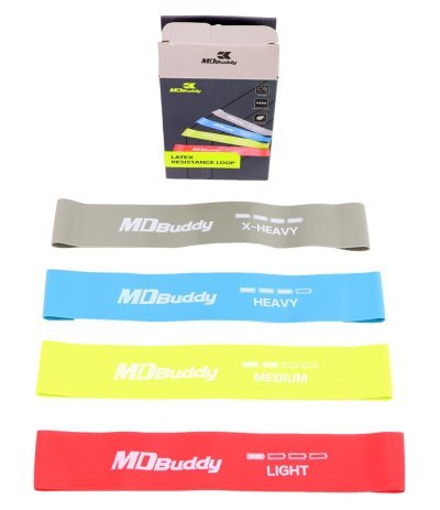 MDBUDDY BANDAS ELASTICAS LATEX RESISTANCE LOOP KIT 4PCS Arsenal Sports