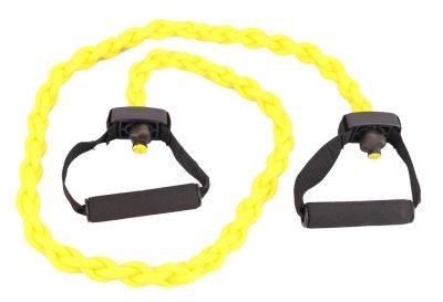 MDBUDDY TUBO ELASTICO TPE BRAIDED RESISTANCE TUBES COM ALCAS MEDIO 5x9x1400MM AMARELO Arsenal Sports