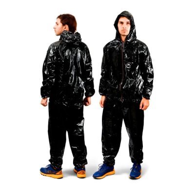 MDBUDDY ROUPA SAUNA SUIT COM ZIPPER PVC 0.12MM TAMANHO UNICO	 Arsenal Sports