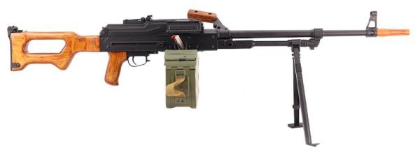 A&K AEG PKM SQUAD AUTOMATIC WEAPON AIRSOFT MACHINE GUN WOOD