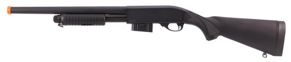 A&K PUMBACTION M870 FULL METAL 400FPS TRAINING SHOTGUN LONG VERSION AIRSOFT RIFLE BLACK