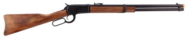 A&K GBBR M1892 WINCHESTER LEVER ACTION LONG TYPE AIRSOFT RIFLE LIGHT WOOD & BLACK