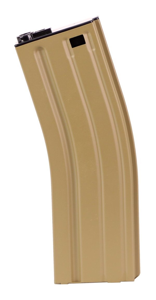 A&K MAGAZINE 140R MID-CAP METAL FOR M4 TAN