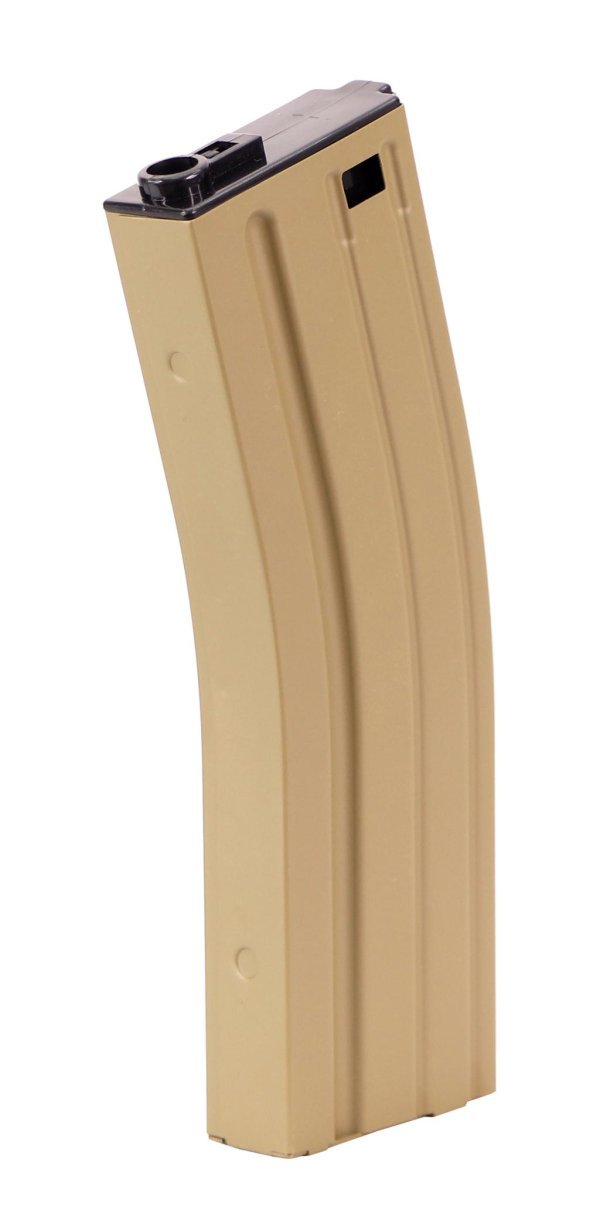 A&K MAGAZINE 140R MID-CAP METAL FOR M4 TAN