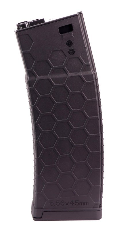 A&K MAGAZINE 200R MID-CAP HEXAMAG FOR M4 BLACK Arsenal Sports