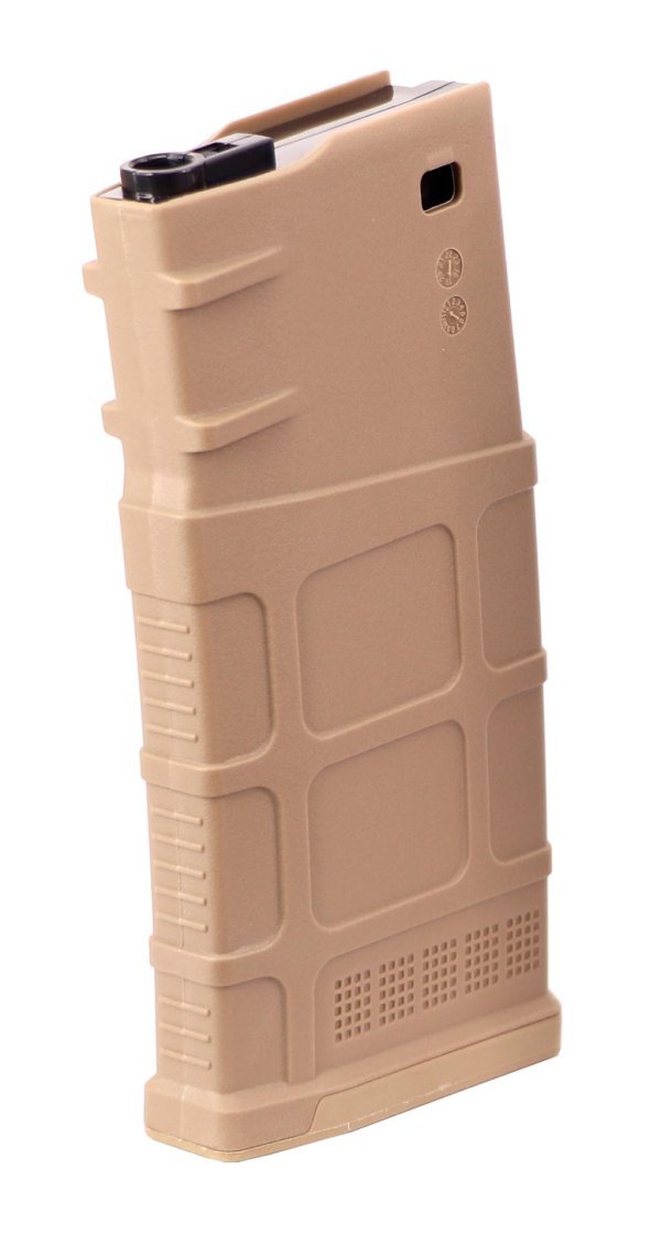 A&K MAGAZINE 220R MID-CAP FOR SR25 TAN