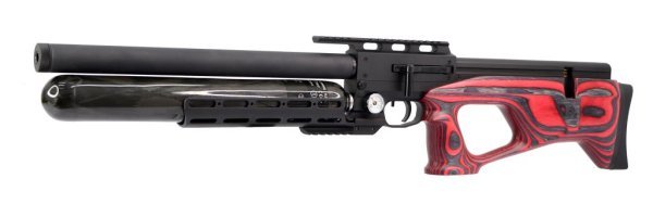 AIRGUN TECHNOLOGY 6.35MM URAGAN KING WITH DUAL STOCK RED PCP RIFLE COMBO