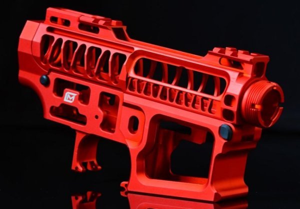 MANCRAFT RECEIVER CNC M4 SUPERLIGHT SPEEDSOFT BODY V2 RED