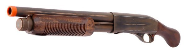 APS CO2 M870 MKIII DOUCHEBAG BATTLE WORN AIRSOFT RIFLE SHOTGUN WOOD