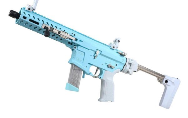 G&G AEG FAR9 RAPID FOLDING PCC AIRSOFT RIFLE MACARON BLUE 