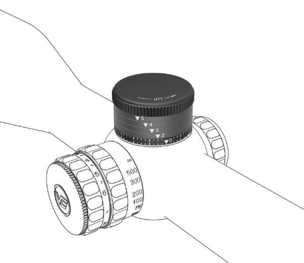 VECTOR OPTICS CONTINENTAL HUNTING SCOPE BALLISTIC TURRET