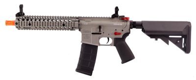 DANIEL DEFENSE EMG CYMA AEG M4 DDMK18 RIS II WITH HANDGUARD 9,5 QBS AIRSOFT RIFLE SILVER Arsenal Sports