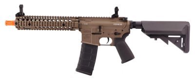 DANIEL DEFENSE EMG CYMA AEG M4 DDMK18 RIS II WITH HANDGUARD 9,5 QBS AIRSOFT RIFLE DESERT Arsenal Sports