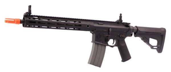 ARES KNIGHTS ARMAMENT AEG M4 SR-L WITH EFCS HANDGUARD M-LOK AIRSOFT RIFLE BLACK