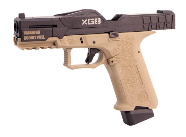 POSEIDON GBB P-1 CLOSE COMBAT TACTICAL BLOWBACK AIRSOFT PISTOL COLOR BLACK & TAN