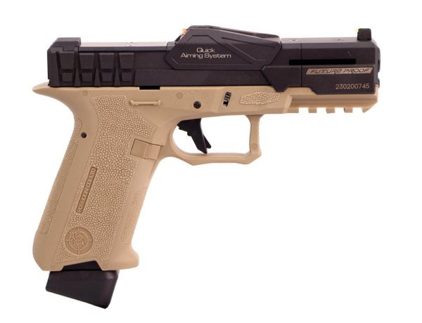 POSEIDON GBB P-1 CLOSE COMBAT TACTICAL BLOWBACK AIRSOFT PISTOL COLOR BLACK & TAN