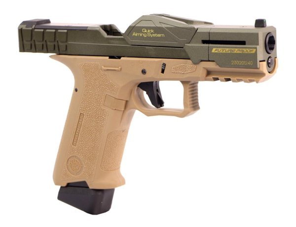 POSEIDON GBB P-1 CLOSE COMBAT TACTICAL BLOWBACK AIRSOFT PISTOL COLOR TAN & COYOTE