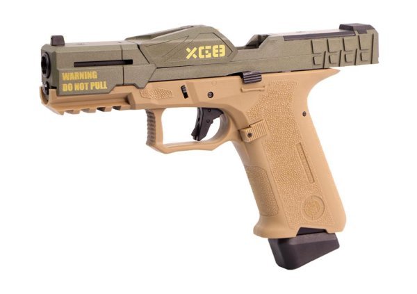 POSEIDON GBB P-1 CLOSE COMBAT TACTICAL BLOWBACK AIRSOFT PISTOL COLOR TAN & COYOTE