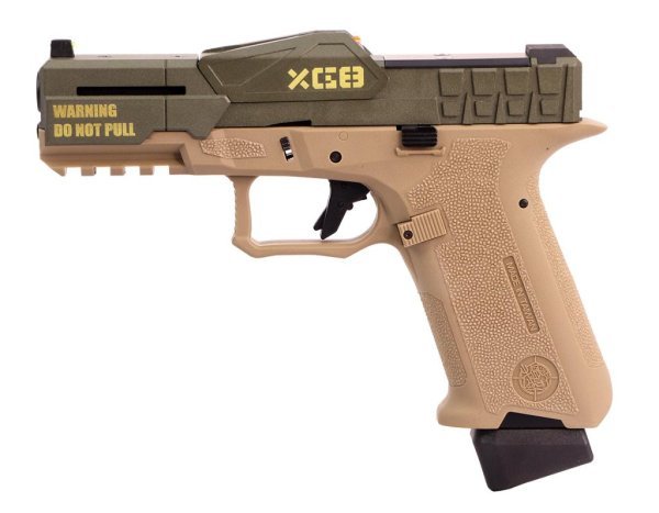 POSEIDON GBB P-1 CLOSE COMBAT TACTICAL BLOWBACK AIRSOFT PISTOL COLOR TAN & COYOTE