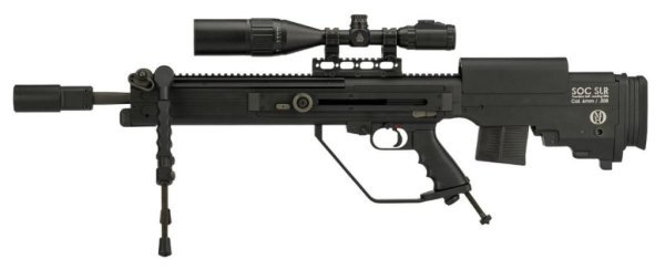 ARES AEG SNIPER MSR-SOC OTTO REPA WITH EFCS AIRSOFT RIFLE BLACK