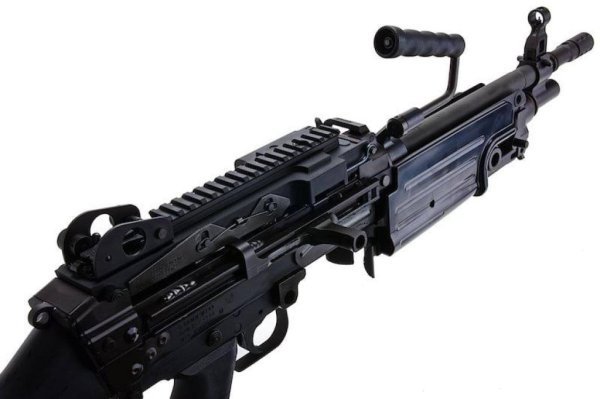 FN HERSTAL VFC CYBERGUN GBBR M249 SAW FULL METAL AIRSOFT RIFLE BLACK