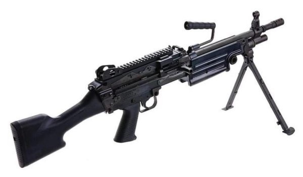 FN HERSTAL VFC CYBERGUN GBBR M249 SAW FULL METAL AIRSOFT RIFLE BLACK