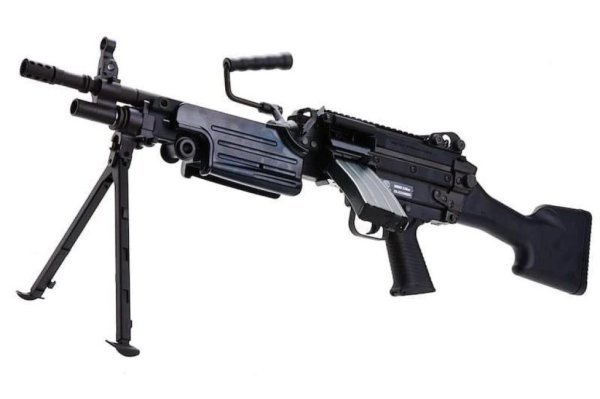 FN HERSTAL VFC CYBERGUN GBBR M249 SAW FULL METAL AIRSOFT RIFLE BLACK