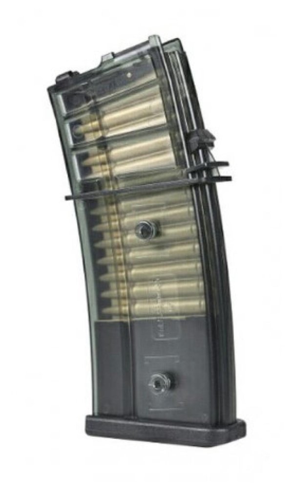 H&K UMAREX VFC MAGAZINE 30R FOR GBBR G36 SERIES BLACK TRANSLUCID