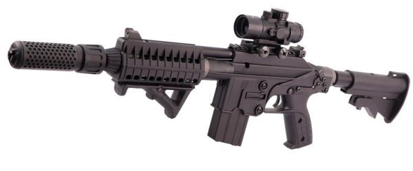 WE GBBR PLR-16 SOCOMGEAR BLOWBACK AIRSOFT RIFLE BLACK COMBO