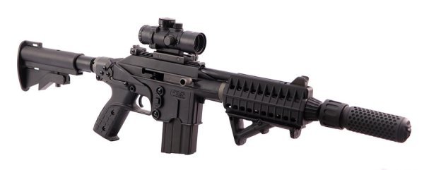 WE GBBR PLR-16 SOCOMGEAR BLOWBACK AIRSOFT RIFLE BLACK COMBO