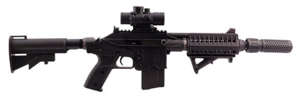 WE GBBR PLR-16 SOCOMGEAR BLOWBACK AIRSOFT RIFLE BLACK COMBO