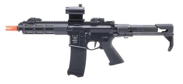 MODIFY AEG AR15 PDW WITH GATE ASTER ETU AIRSOFT RIFLE BLACK